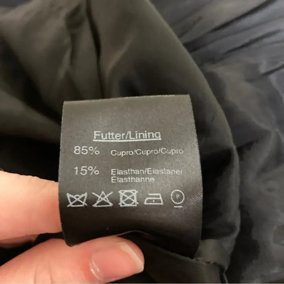 TALBOT RUNHOF Moa Burgundy Metallic Asymmetric Evening Gown Size 14 - Picture 8 of 9